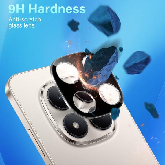 Yenwen Kameraschutz für Xiaomi Redmi Note 15 Pro 5G / Note 15 Pro Plus/POCO M8 Pro für Panzerglas, 3 Stück Kamera schutz, HD Klar Linse Folie 9H Härte Schutzglas Volle Bedeckung Kamera