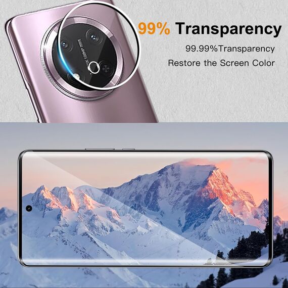 ZAXGLAR Schutzfolie für Honor Magic 7 Lite für Panzerglas,2 Stück Panzerfolie und 2 Stück Kameraschutz,HD Displayschutz, 9H Härte Schutzfolie
