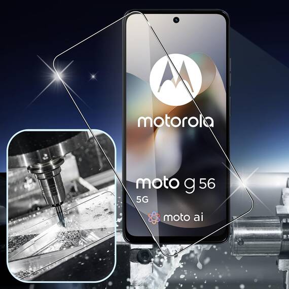 Yenwen Schutzfolie für Motorola Moto G56 5G für Panzerglas, 2 Stück Displayschutz mit 2 Stück Kameraschutz, 9H Härte Schutzglas Handy Folie HD Klar Panzer Schutz Glas