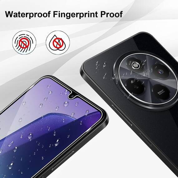 Yenwen Schutzfolie für Xiaomi Redmi 14C / Xiaomi Poco C75 für Panzerglas, 2 Stück Panzer Schutz Glas mit 2 Stück Kameraschutz für Mi Redmi 14 C/Poco C75, 9H Härte Schutzglas Glas Folie Displayschutz