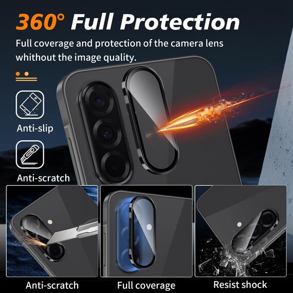 Lutree für Panzerglas für Samsung Galaxy A36 5G Sichtschutz Schutzfolie, 2+1 Stück Anti-Spähen Schutzglas + Kameraschutz Folie, 9H Härte HD Anti- Kratzer Privacy Anti-Spy Displayschutz
