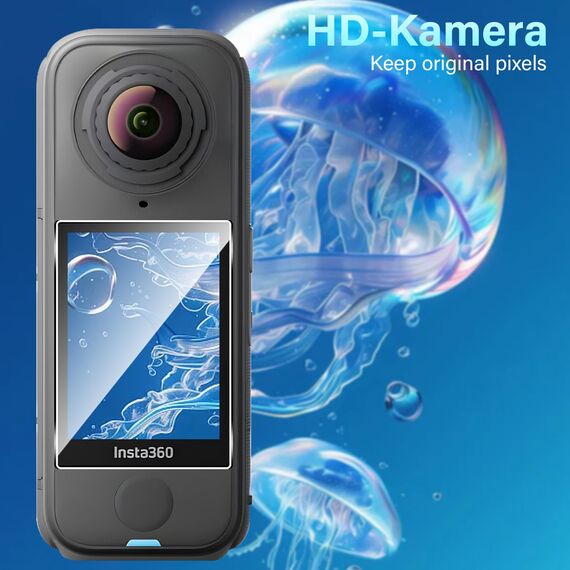 Yenwen Schutzfolie für Insta360 X4 Air für Panzerglas, 3 Stück Displayschutz, 9H Härte Schutzglas Folie HD Klar Panzer Schutz Glas