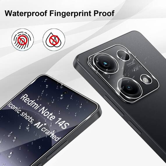 Yenwen Schutzfolie für Xiaomi Redmi Note 14S 5G für Panzerglas, 3 Stück Displayschutz mit 2 Stück Kameraschutz für Redmi Note 14 S, 9H Härte Schutzglas Handy Folie HD Klar Panzer Schutz Glas