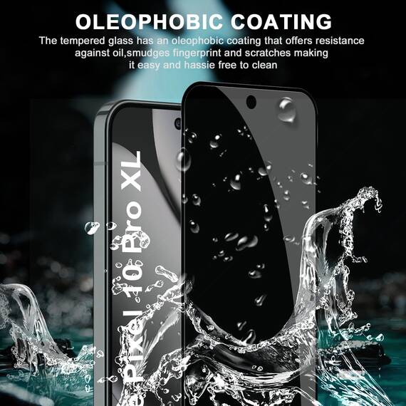 Lutree für Panzerglas für Google Pixel 10 Pro XL Sichtschutz Schutzfolie, 2+2 Stück Anti-Spähen Schutzglas + Kameraschutz Folie (Schwarz), 9H Härte HD Anti- Kratzer Privacy Anti-Spy Displayschutz