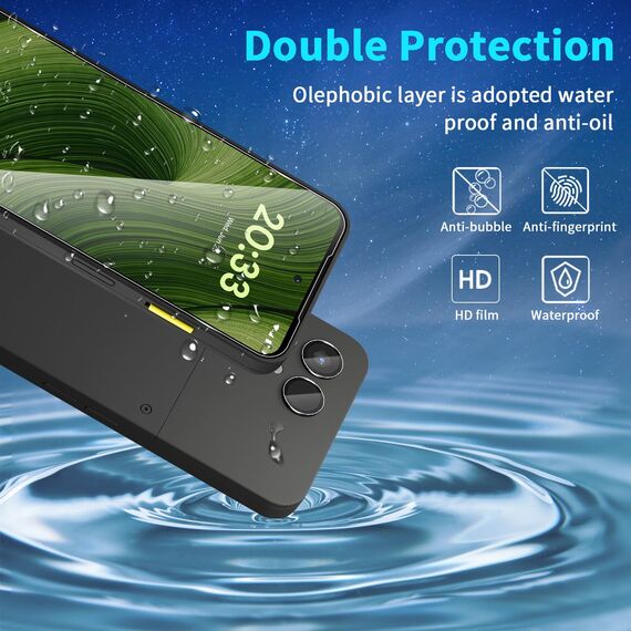 Lutree für Fairphone 6 für Panzerglas Schutzfolie, 2+2 Stück Schutzglas + Kameraschutz Folie, 9H Härte Bläschenfrei Anti- Kratzer Displayfolie HD Displayschutz