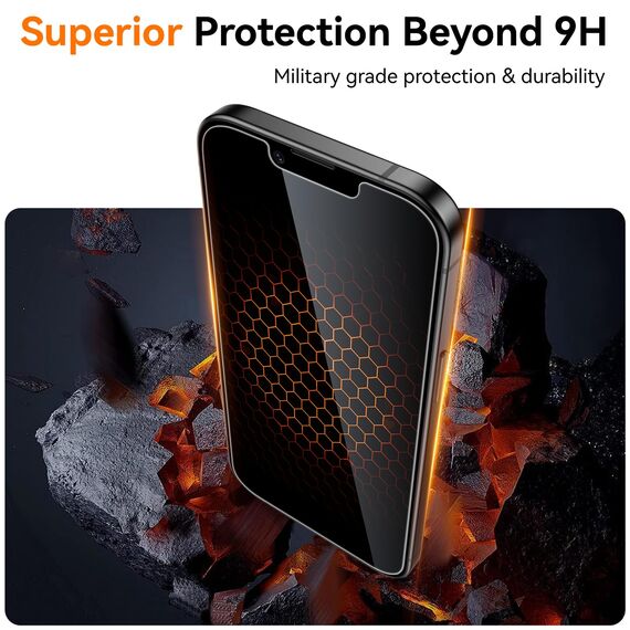 Ksleri 3 Stück für iPhone 17e/ 16e/ 14/13 Pro/ 13 für Panzerglas Sichtschutz, Anti-Spy Glas Schutzfolie, 9H Privacy Displayschutz mit Auto-Installation Einfaches Installationswerkzeug, 6,1 Zoll
