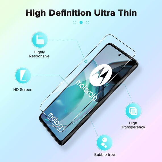 Yenwen Schutzfolie für Motorola Moto G72 Panzer Schutz Glas, 9H Härte Displayschutzfolie, Anti- Kratzer Schutzglas Ultra-klar Glas Folie - 3 Stück