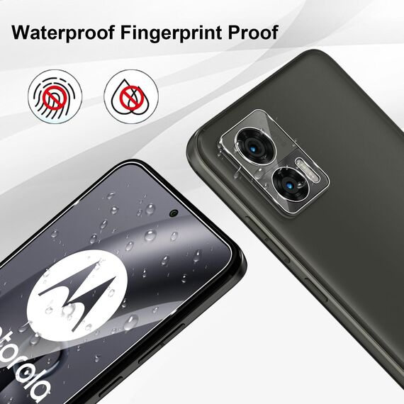 Yenwen Schutzfolie für MOTO EDGE 30 NEO für Panzerglas, 2 Stück Panzer Schutz Glas mit 2 Stück Kameraschutz, 9H Härte Schutzglas Anti- Kratzer Handy Folie HD Klar Displayschutz