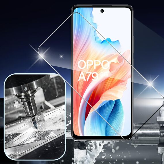 Yenwen Schutzfolie für OPPO A79 5G für Panzerglas, 2 Stück Panzer Schutz Glas mit 2 Stück Kameraschutz Glas, 9H Härte Schutzglas Anti- Kratzer Handy Folie HD Klar Displayschutz