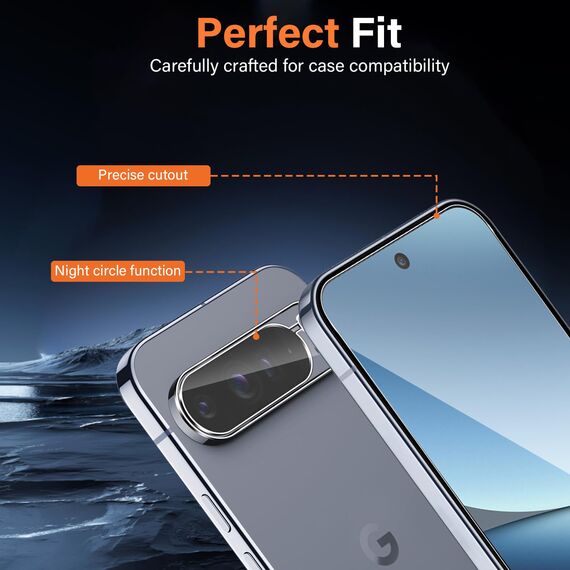 Yenwen Displayschutz für Google Pixel 10 Pro XL für Panzerglas, 3 Stück 9H Schutzfolie mit 3 Stück Kameraschutz Glas, HD Kratzfest Folie, Displayschuzfolie Screen Protector mit Montagerahmen