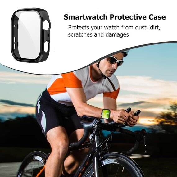 FDHYFGDY Hülle für Huawei Watch Fit 4 Pro Schutzhülle mit Displayschutz, hard Anti Kratz Ultradünne, Schutzfolie Kompatibel mit Huawei Watch Fit 4 Pro - Transparent