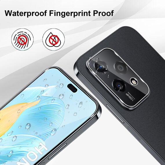 Yenwen für Panzerglas für Honor 200 Lite 5G Schutzfolie, 2 Stück Displayschutz mit 2 Stück Kameraschutz Glas, 9H Härte Schutzglas Handy Folie HD Klar Panzer Schutz Glas