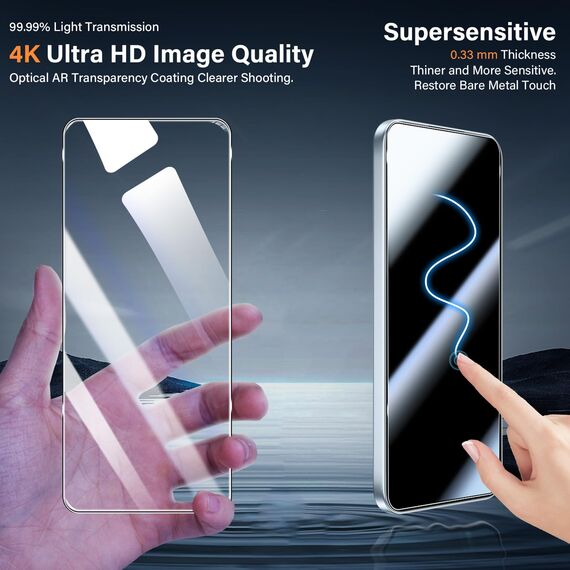Yenwen Schutzfolie für OPPO Reno 14 FS / 14F für Panzerglas, 2 Stück Panzer Glas mit 2 Stück Kameraschutz, 9H Härte Schutzglas Anti-Kratzer Folie Displayschutz für OPPO Reno14 FS / Reno14 F