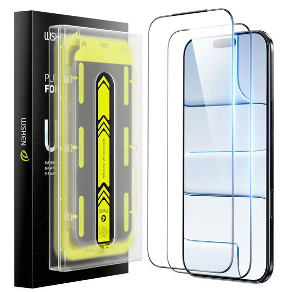 WSKEN für iPhone Air für Panzerglas - [Auto Dust-Elimination] 9H+ Militärisch Displayschutz Schutzfolie,Kratzfest,Bläschenfrei,Anti-Fingerabdruck,Er ist Fast Unsichtbar,Kompatibel mit Hülle,2 Stück