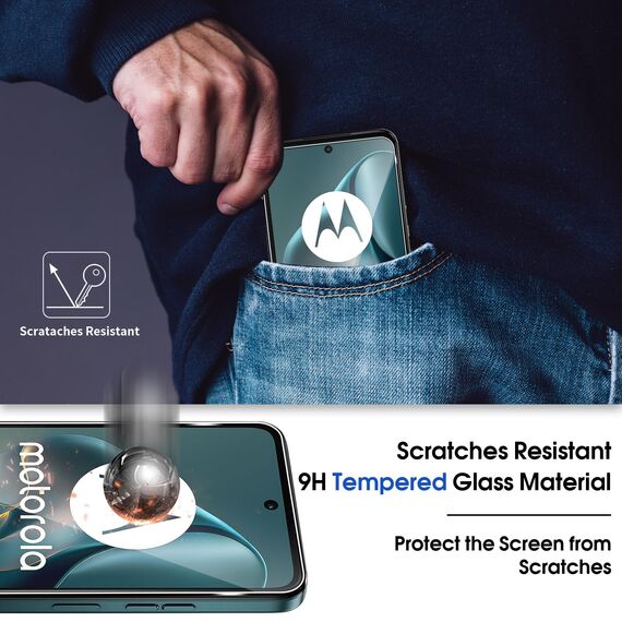 Yenwen Schutzfolie für Motorola MOTO G56 / G35 / G05 / E15 / G15 für Panzerglas, 2 Stück 9H Härte Glas Folie, Anti- Kratzer Schutzglas, Anti-Blasenfrei Displayschutz