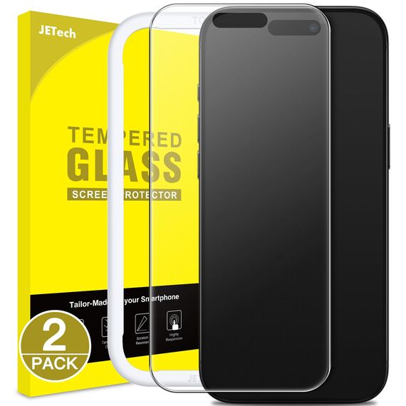 JETech Matt Schutzfolie für iPhone Air, Blendfreies 9H Gehärtetes Glas Displayschutz, Anti-Fingerabdruck, Glatt Berührung, Einfache Installation, 2 Stück