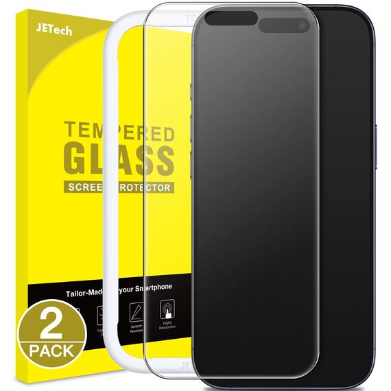 JETech Matt Schutzfolie für iPhone 15 Pro Max 6,7 Zoll, Blendfreies 9H Gehärtetes Glas Displayschutz, Anti-Fingerabdruck, Glatt Berührung, Einfache Installation, 2 Stück
