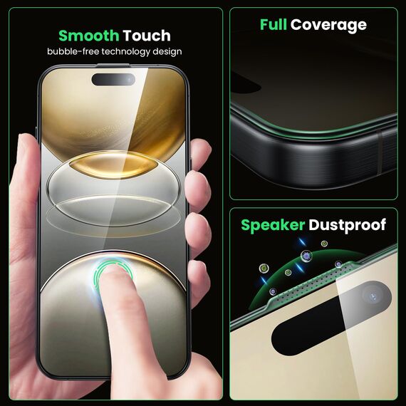 WSKEN für iPhone 13 Pro Max/14 Plus für Panzerglas Sichtschutz - [24°Anti Spy][Auto Dust-Elimination] 9H Privacy Anti Reflexion Full Screen Displayschutz Schutzfolie,Anti Fingerabdruck,Bläschenfrei