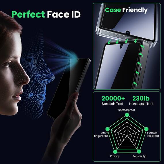 WSKEN für Samsung Galaxy S25+Plus/S24+Plus für Panzerglas Sichtschutz - [25°Anti Spy][Auto Dust Elimination] Full Screen 9H Schutzfolie Privacy Displayschutz Folie,Anti Fingerabdruck,Bläschenfrei