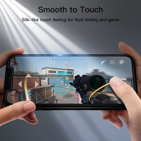 JETech Matt Schutzfolie für iPhone 11/iPhone XR 6,1 Zoll, Blendfreiem 9H Panzer Schutz Glas Folie Displayschutz, Anti Fingerabdruck Sanfte Berührung, 2 Stück