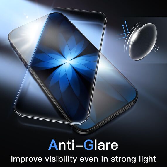 JETech Matt Schutzfolie für iPhone 17 6,3 Zoll, Blendfreies 9H Gehärtetes Glas Displayschutz, Anti-Fingerabdruck, Glatt Berührung, Einfache Installation, 2 Stück