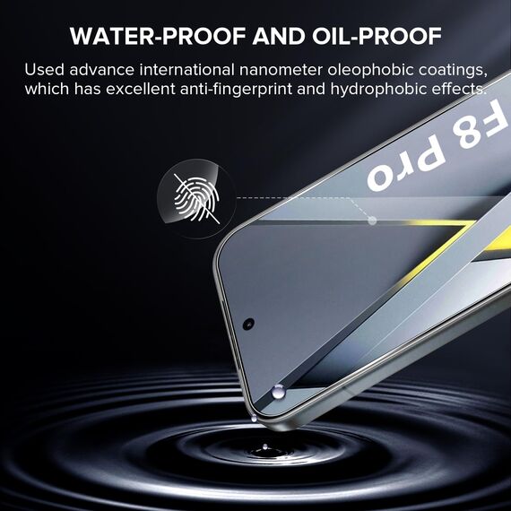 Aerku 2 Stück Schutzfolie für Xiaomi Poco F8 Pro für Panzerglas, 0.33mm Ultra-Klar Folie, Blasenfreie Auto Montage Displayschutz Schutzglas, 9H Härte Anti-Kratzen Displayschutzfolie