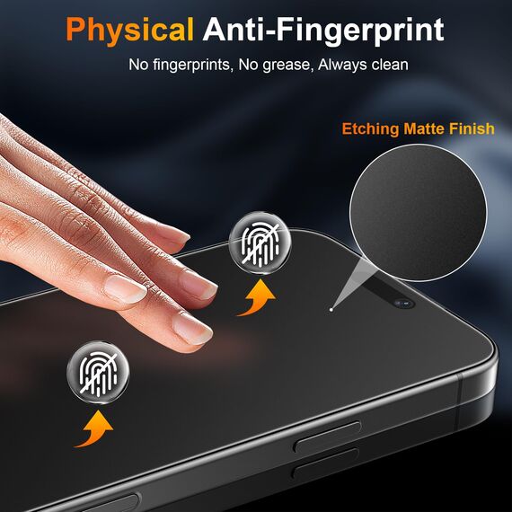 Ksleri 3 Stück für iPhone 17 Pro für Panzerglas Schutzfolie Matt, Anti Reflective Anti-Fingerabdruck Gehärtete Schutzglas, 9H Matte Folie Displayschutz mit Einfaches Auto-Installationswerkzeug