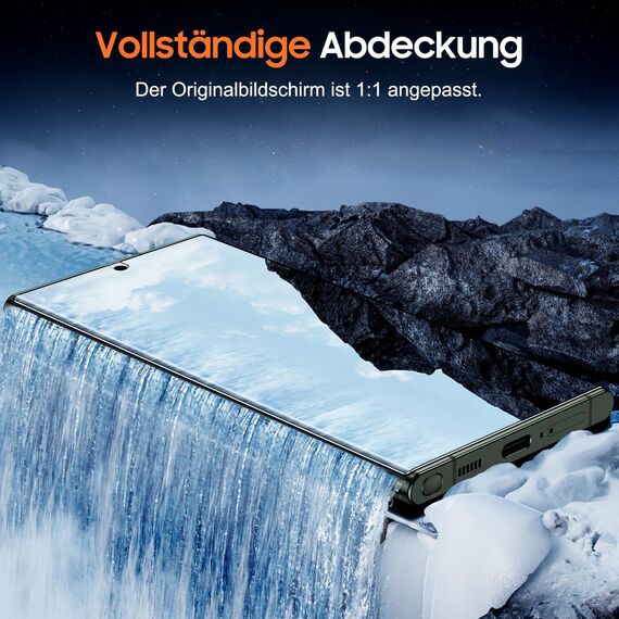 UniqueMe für Samsung S22 Ultra/S23 Ultra Schutzfolie Sichtschutz, 2 Stück 28° Folie 7H Vollständige Abdeckung Privacy Screen Protector Displayschutz Blasenfrei, Einfache Installation