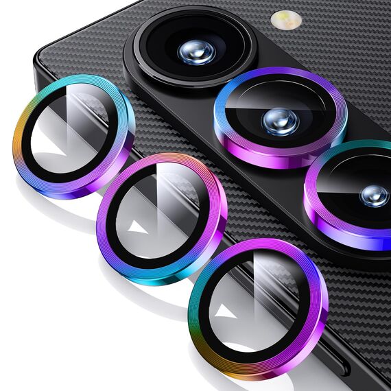 WSKEN für Samsung Galaxy Z Fold 6 Kameraschutz - 9H Härte Kratzfest Blasenfrei,HD Kamera Linse Metallglas Panzer Schutzfolie Displayschutz 5G Zubehör,Anti-Fingerabdruck,Handyhülle Freundlich,Titanium