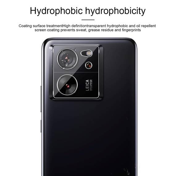 GEEMEE 3-Stück für Xiaomi Mi 13T/Xiaomi 13T Pro Kamera für Panzerglas Schutzfolie, 9H Härte HD-Klare Anti- Kratzer Kamera Displayschutzfolie, 2.5D Blasenfrei Folie Gehärtetes Glas Kameraschutz.