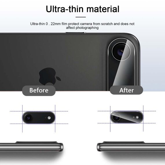 GEEMEE für iPhone 17 AIR/iPhone Air 2025 für Panzerglas Kameraschutz, 9H Filmhärte Gehärtetem Kamera Schutzfolie (Schwarz), 2.5D HD Anti- Kratzer Blasenfrei Hohe Empfindlichkeit schutzfolie- 2 Pack