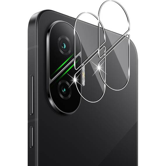 GEEMEE für 2 Stück Xiaomi Poco F7 Kameraschutz für Panzerglas Schutzfolie, 9H Härte HD-Klare Anti- Kratzer Kamera Displayschutz, Blasenfrei Folie Gehärtetes Glas Folie für Xiaomi Poco F7
