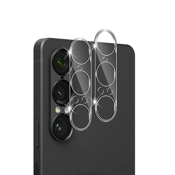 GEEMEE für 2 Stück Sony Xperia 1 VII Kameraschutz für Panzerglas Schutzfolie, 9H Härte HD-Klare Anti- Kratzer Kamera Displayschutz, Blasenfrei Folie Gehärtetes Glas Folie für Sony Xperia 1 VII