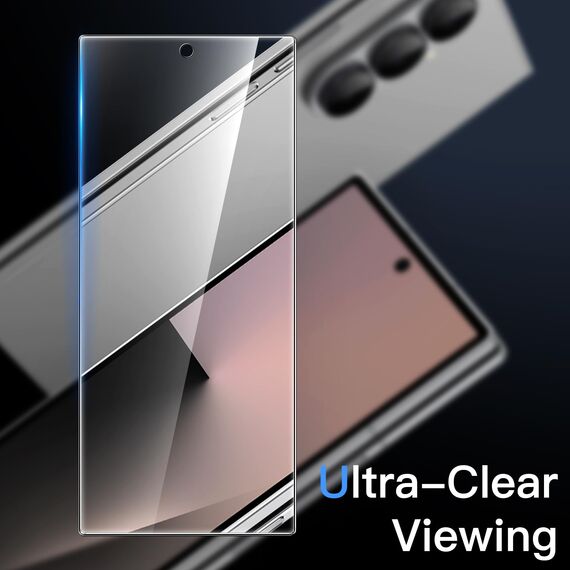 JETech Front Schutzfolie für Samsung Galaxy Z Fold 7 2025, Gehärtetes Glas Displayschutz mit Einfachem Installationswerkzeug, Hat Keinen Einfluss auf die Hülle, HD Klar, 3 Stück