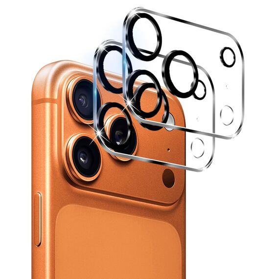 GEEMEE für iPhone 17 Pro Max für Kameraschutz Panzerglas, 9H Filmhärte Gehärtetem Kamera Schutzfolie (Schwarz), 2.5D HD Anti- Kratzer Blasenfrei Hohe Empfindlichkeit Displayschutzfolie- 2 Pack