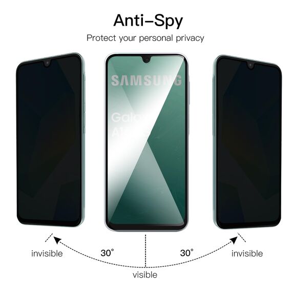 Wookfiss Privacy Schutzfolie für Samsung Galaxy A16 5G für Panzerglas, 2 Stück Sichtschutz Schutzfolie + 2 Stück Kameraschutz, 9H Härte, Anti-Kratz, Anti-Bläschen, Displayschutz
