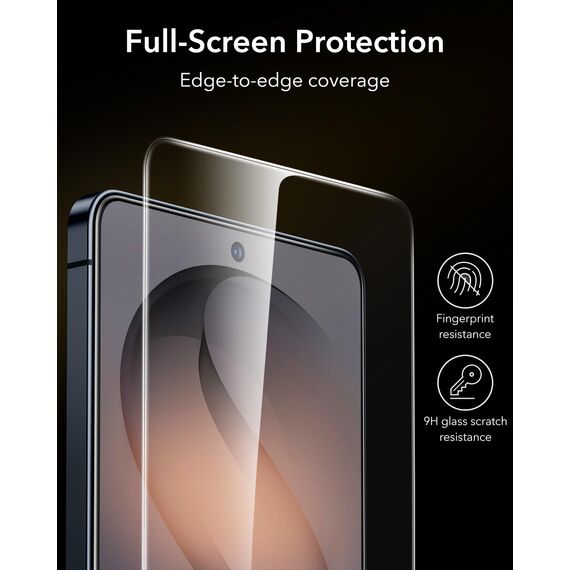 ESR für Samsung Galaxy S26 Ultra für Panzerglas von Corning [3 Sekunden Schnellinstallation], 9H+ Glas Displayschutz Militärstandard Bruchsicher Extrem Robust mit einfacher Befestigung, 3 Stück