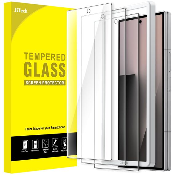 JETech Front Schutzfolie für Samsung Galaxy Z Fold 7 2025, Gehärtetes Glas Displayschutz mit Einfachem Installationswerkzeug, Hat Keinen Einfluss auf die Hülle, HD Klar, 3 Stück
