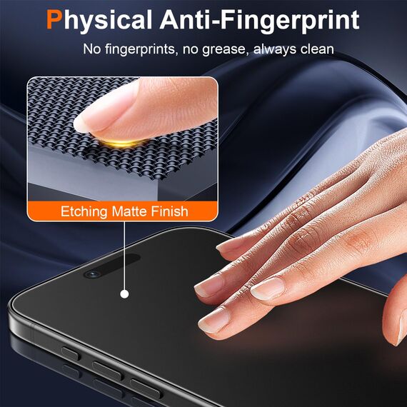Ksleri 2 Stück Matt Schutzfolie für iPhone Air für Panzerglas, 9H Matte Schutzglas Displayschutz Folie mit Einfachem Installationswerkzeug, Anti-Fingerabdruck, Blendschutz