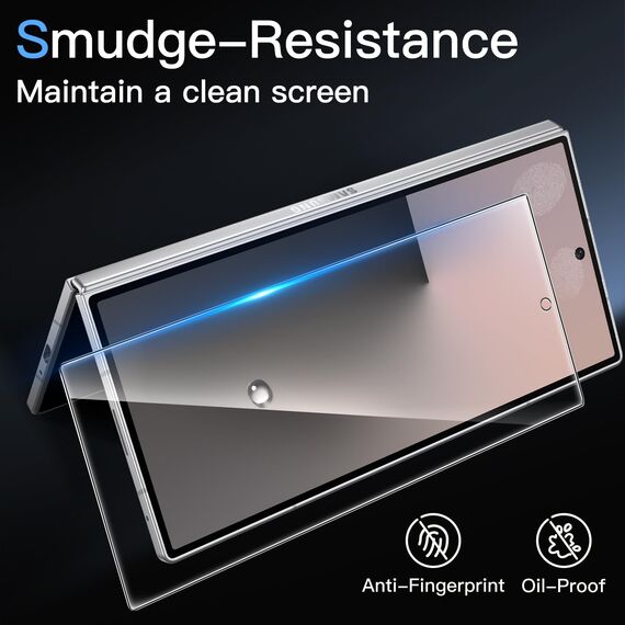 JETech Front Schutzfolie für Samsung Galaxy Z Fold 7 2025, Gehärtetes Glas Displayschutz mit Einfachem Installationswerkzeug, Hat Keinen Einfluss auf die Hülle, HD Klar, 3 Stück