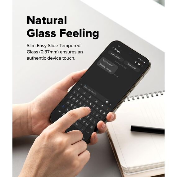 Ringke Easy Slide Glass [2 Stück] Kompatibel mit Google Pixel 10 Pro / 10 Panzerglas Displayschutz mit Installationstool, HD-Qualität 9H Härte Gehärtetes Glas Schutzfolie