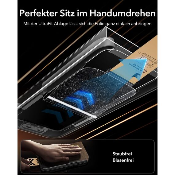 ESR für Samsung Galaxy S26 Ultra für Panzerglas Sichtschutz von Corning [3 Sekunden Schnellinstallation], Schutzfolie Displayschutz Anti-Spy Bruchsicher Extrem Robust mit einfacher Befestigung,3 Stück