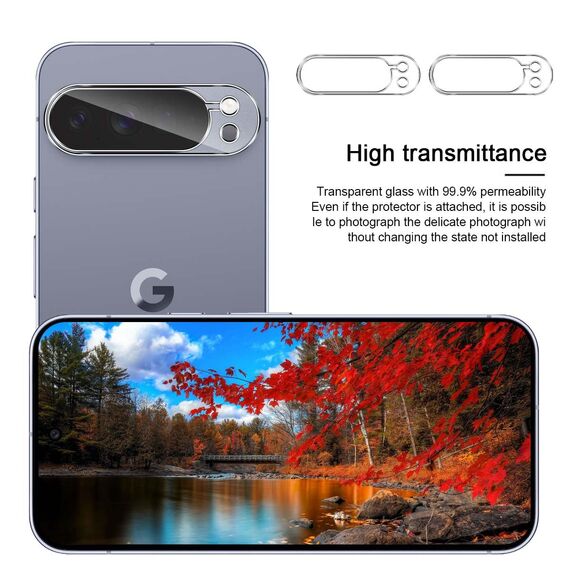 GEEMEE 2 Stück für Google Pixel 10 Pro XL Kameraschutz für Panzerglas Schutzfolie, 9H Härte HD-Klare Anti- Kratzer Kamera Displayschutz, Blasenfrei Folie Gehärtetes Glas Folie
