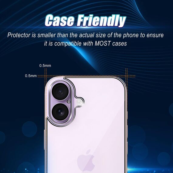 Wookfiss Rückseite Schutzfolie für iPhone 17 für Panzerglas, 2 Stück Rückseite Panzerfolie + 2 Stück Kamera Schutzfolie, 9H Härte, HD Displayschutz kompatibel mit iPhone 17