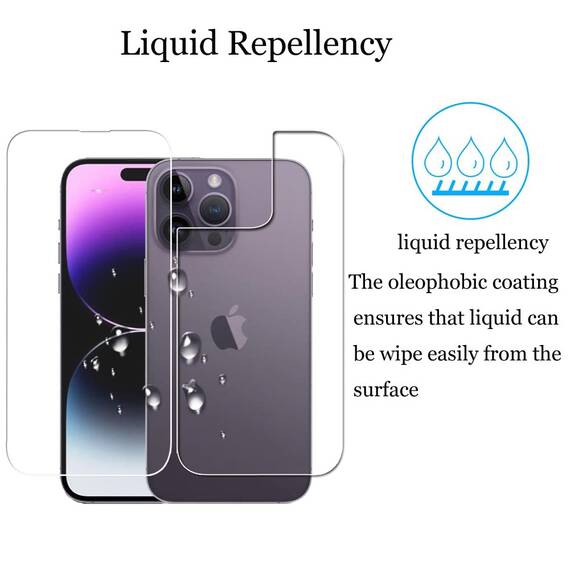 Wookfiss Rückseite Schutzfolie (2)+Schutzfolie(1)+Kamera Schutzfolie(2) für iPhone 14 Pro Max Panzerfolie, HD Panzer Schutz Glas Folie Displayschutz kompatibel mit iPhone14ProMax[Anti-Kratzen]