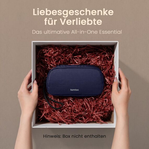 tomtoc Kabel Organizer Tasche, Elektronik EDC Zubehör Kabeltasche Kabelorganizer, Reiseutensilien Koffer Organizer Tech Pouch Geschenk Cable Bag für Handy Netzteil, Ladekabel, Ladestecker, Powerbank
