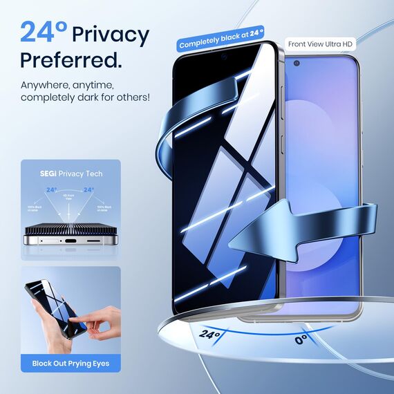 WSKEN für Samsung Galaxy A57 für Panzerglas Sichtschutz - [24°Privacy][Auto Staubentfernung] 9H+Militär-Sicherheitsglas Volle Abdeckung Schutzfolie,Anti Fingerabdruck,Anti-Bläschen,Fast Unsichtbar