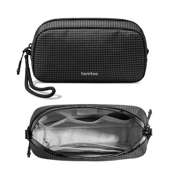 tomtoc Kabel Organizer Tasche, Elektronik EDC Zubehör Kabeltasche Kabelorganizer, Reiseutensilien Koffer Organizer Tech Pouch Geschenk Cable Bag für Handy Netzteil, Ladekabel, Ladestecker, Powerbank
