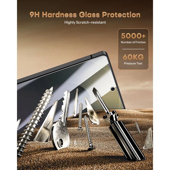 OMOTON für Samsung Galaxy S25 Ultra für Panzerglas, kompatibel mit Samsung S25 Ultra Kameraschutz, Fingerabdruck-ID Unterstützen, Anti-Kratzer, Bläschenfrei, 3+2 Stück