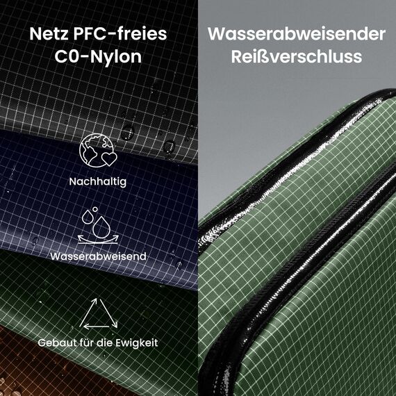 tomtoc Kabeltasche Zubehörtasche, Reise EDC Elektronik Organizer Tasche Kabelorganizer Tech Pouch Bag für Laptop Zubehör, Powerbank, Ladekabel, Ladestecker, Festplatte, DJI Osmo Pocket 3